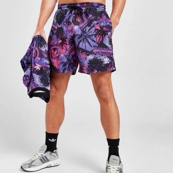 Adidas palm swim short and tee in multicolor size XL Men